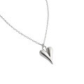wholesale S925 Sterling Silver 380 Korean Version Ins Small and Minimalist Dainty Small Heart Necklace for Women Heart-shaped Collarbone Necklace-0-4