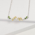 wholesale S925 silver designer high-end pendant with bird natural style design and natural gemstone necklace pendant-0-2
