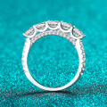 S925 Sterling Silver Moissanite Ring, Minimalist Daily Fashion Gift-0-1