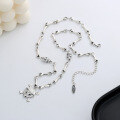 wholesale S925 Sterling Silver Skull Spliced Chain 3D Bone One Piece Luffy Hip Hop Personality Necklace-0-2