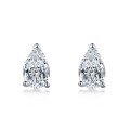 wholesale S925 Sterling Silver Women's Earrings 6-10MM Heart Square Pear Shape Advanced Zircon Inlaid Minimalist Style-0-9