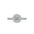 Sterling Silver 1-Carat Moissanite Women's Wedding Ring, Luxury Bezel-Set-0-3
