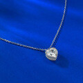 wholesale S925 silver new jewelry style 8*8mm heart-shaped simulated diamond pendant, hot-selling item in live broadcasts-0-3