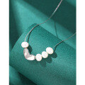 wholesale 925 Sterling Silver Heart Freshwater Pearl Necklace for Women, Summer Luxury Small Exquisite Ins High-End Sense Necklace Collarbone Chain-0-1