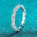 S925 Sterling Silver Moissanite Women's Fashion Ring-0-0