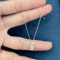 wholesale Au750 18k Gold, 059ct Emerald-Cut Lab-Grown Diamond Pendant Necklace, Cross-Border-0-1