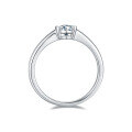 wholesale S925 silver gold-plated oval 05ct moissanite ring light luxury fashion engagement ring for women cross-border live streaming-0-1