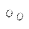 wholesale S925 Sterling Silver Thai Silver Twist Pattern Ear Clasp Retro Style Trendy Personalized Ear Accessories for Women M03116-0-4