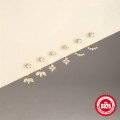 wholesale S925 Sterling Silver Single Row Diamond C-Shaped Adjustable Jacket Earrings-0-3