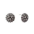 wholesale S925 Sterling Silver Vintage Floral Bud Earrings for Women, Trendy Korean Style Creative and Unique Design Ear Studs-0-4