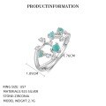 wholesale S925 Sterling Silver Zodiac Birthstone Ring For Women, New Fashion Minimalist Design-0-35