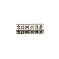 wholesale Metal Material: 925 Sterling Silver Retro Sanskrit Six-Character Mantra Bar Pendant Charm Bracelet Necklace DIY Drop Accessory Wholesale-0-3