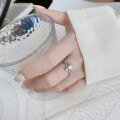 PT950 Plated S925 Silver 1-Carat Moissanite Crown Ring for Women, Cross-Border Drop Shipping-0-2