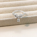 wholesale 925 Sterling Silver Sweet Bow Lily of the Valley Ring Women's Fashion Ins Runaway Princess High-End Design Statement Finger Jewelry-0-4