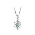 925 Silver Zodiac Pendant with 1-Carat Moissanite Necklace for Women-0-12