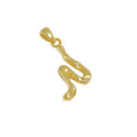 wholesale S925 Sterling Silver Korean Version Ins Indie Design Asymmetrical A-Z Pendant Collarbone Necklace for Women-N【18K Gold】 925 Silver