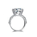 Sterling Silver 5ct Moissanite Ring, Princess Square Cut, Bulk Wholesale-0-0