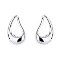 wholesale S925 Sterling Silver Trendy Cross-Border Minimalist Waterdrop Cut-Out Earrings, Personalized Internet-Famous Stylish Ins Aesthetic Design-0-4