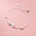 wholesale S925 silver Korean-style fashion minimalist diamond-inlaid butterfly bracelet, summer fresh and sweet accessory S4662-0-3