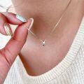 wholesale S925 Sterling Silver Chih Heng Small Silver Bead Collarbone Necklace for Women, Korean Style Light Luxury Niche Design New Popular-0-2