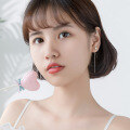 wholesale S925 Sterling Silver Korean Version Minimalist Smooth Heart Stud Earrings for Women, Internet Popular Style G2757-0-3