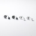 wholesale Metal S925 silver women's Korean fashion minimalist geometric pentagon polygon ear studs earrings G1114-0-0
