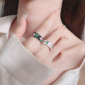 wholesale S925 Silver French Resin Tulip Flower Sweet and Elegant Creative Design Adjustable Ring-0-0