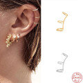 wholesale S925 Sterling Silver Single Ear Cuff, Fashionable and Trendy Diamond-Inlaid, Simple Design, Popular in Europe and America, Unique and Creative Earring-0-2