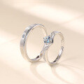 wholesale "Pure silver couple rings 'Crowning Love,' a with a, perfect as a Valentine's Day gift for your girlfriend"-0-2