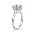wholesale Silver-plated Oval 7*10mm 25ct Solitaire Moissanite Ring-0-3