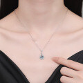 Metal Pendant Cross-Border Angel Tears Drop Moissanite Necklace-0-2