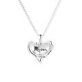 wholesale S925 Silver Cloud Tide Pavilion Fashion Minimalist Concave Letter Heart Personalized Creative Elegant Trendy Design Necklace for Women-0-4