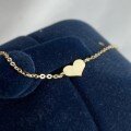 wholesale S925 sterling silver minimalist geometric heart bracelet for women, vintage and delicate with a girly charm-0-0