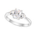 wholesale 10/14/18k White Gold, Rose Gold, Yellow Gold 1-carat D Color Moissanite Engagement Ring-0-2