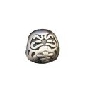 wholesale 3D Silver S999 Dharm Egg Spacer Beads Auspicious/Blessing/Determination/Victory/Dedication for Horizontal DIY Pure Silver Jewelry-0-4