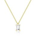 Sterling Silver Pigeon Egg Moissanite Waterdrop Heart Pendant Necklace, 1-2 Carat, Women's Setting Wholesale-0-1