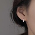 wholesale 999 Silver Exquisitely Small and Minimalist Versatile Niche Design Minimalist Style Waterdrop Ear Hook M06018-0-3