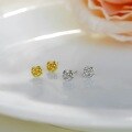 wholesale S925 Sterling Silver Forest Series Sweet Rose Earrings Small Design Sense Elegant Ear Accessories for Women M05290-0-0