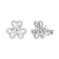 wholesale S925 Sterling Silver Celtic Knot Earrings for Women, Yunchian New Arrival, Light Luxury, Niche, High-End, Versatile Wholesale-0-5