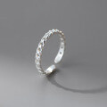 wholesale S925 Sterling Silver Fresh Sweet Ins Style Niche Design Exquisite Minimalist Chain Ring R02808-0-2