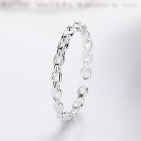 wholesale S925 Sterling Silver Trendy Minimalist for Women-1423QJ/approx. 1.3g Adjustable opening
