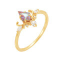 wholesale S925 silver gold-plated jewelry, new Alexander color-changing gemstone ring, palace luxury-0-0