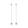wholesale S925 Sterling Silver Minimalist Fashion Elegant Long Drop Ear Thread for Women, New Autumn Cross-Border Hot-Selling Light Luxury Moissanite Earrings-0-4
