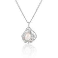 wholesale S925 Sterling Silver 555 Niche Original Personalized Ins Style Luxury High-End Pearl Shell Design Necklace for Women-Silver 925 silver