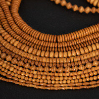 wholesale Metal material natural olive core rice beads round beads wheel beads bamboo node spacer beads spacers handmade craft DIY beaded jewelry accessory beads-10#