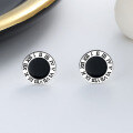 wholesale S925 Sterling Silver Classic Roman Numeral Ear Studs Ins Hip Hop Style Unisex Earrings Accessories-0-0