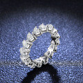 S925 Silver Heart Ring with Moissanite, Live Factory Direct-0-4