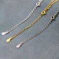 wholesale 925 Sterling Silver Plated with 18K Gold Color Cross Chain Women's Fashion Collarbone Necklace Pendant Chain Wholesale Manufacturer-0-3