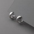 wholesale S925 silver short unisex elegant ear cuff, fashionable round geometric earrings M01768-0-3