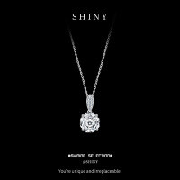 S925 Sterling Silver Waterdrop Plum Cut Zircon Necklace-S925 Sterling Silver  925 Silver